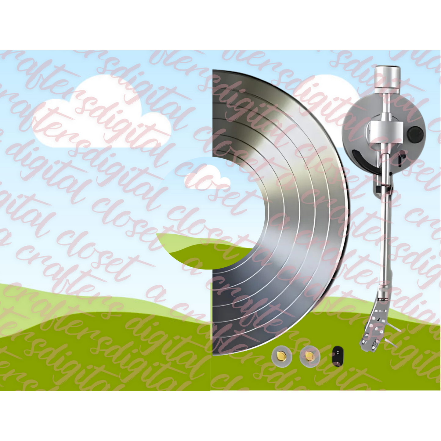 Record Player Editable Template 3