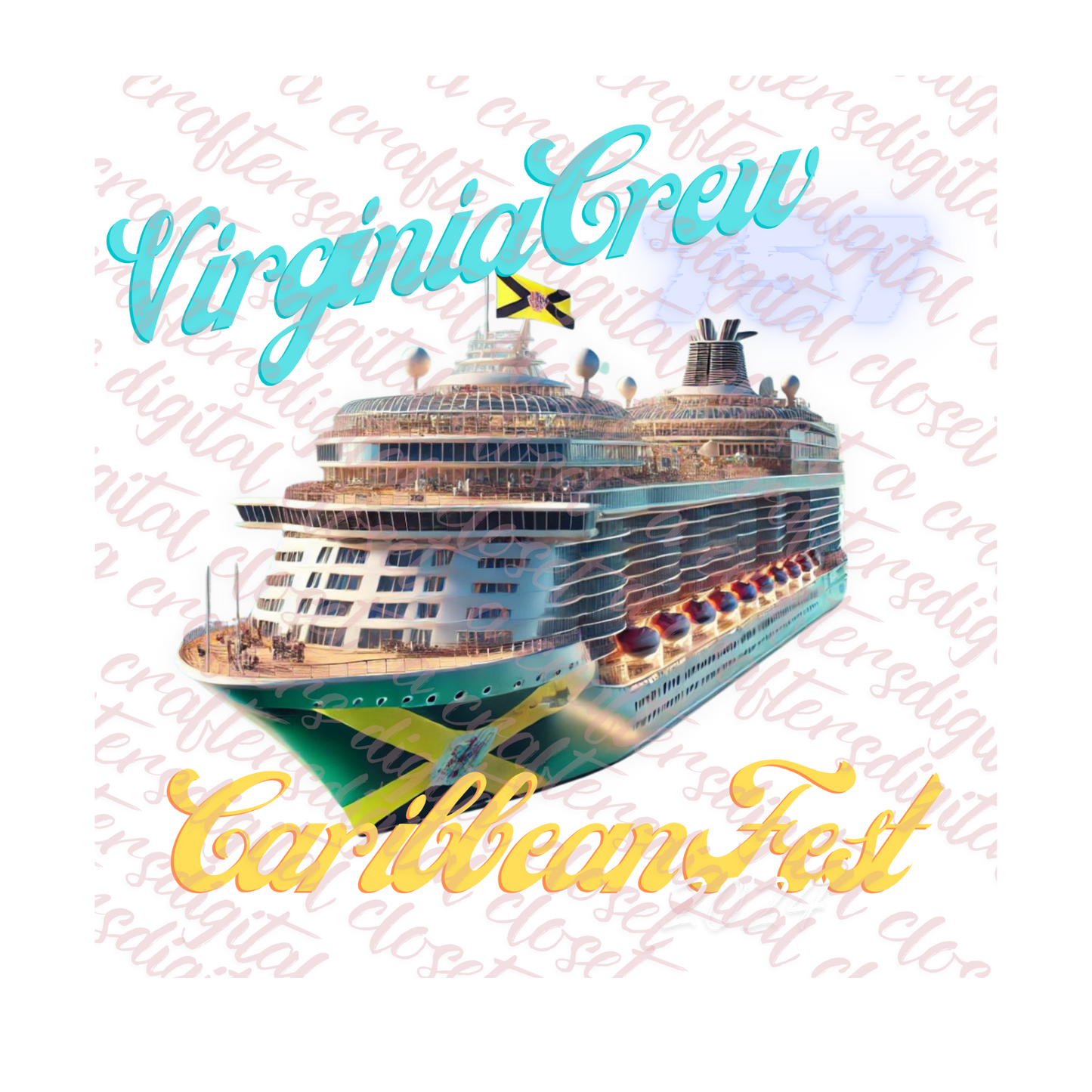 Virginia Crew Editable Design