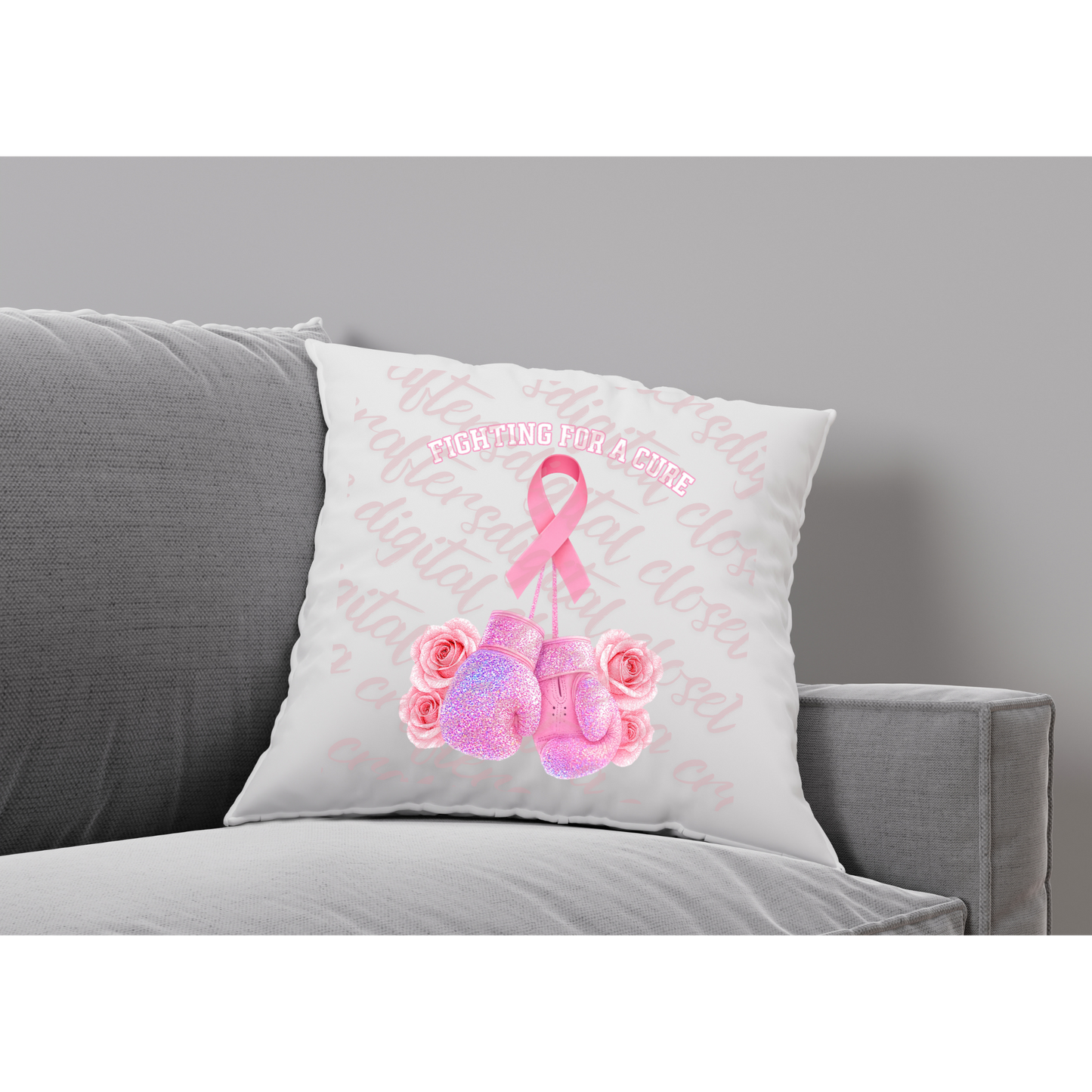 Fighting for a Cure Digital Design | Breast Cancer Awareness PNG