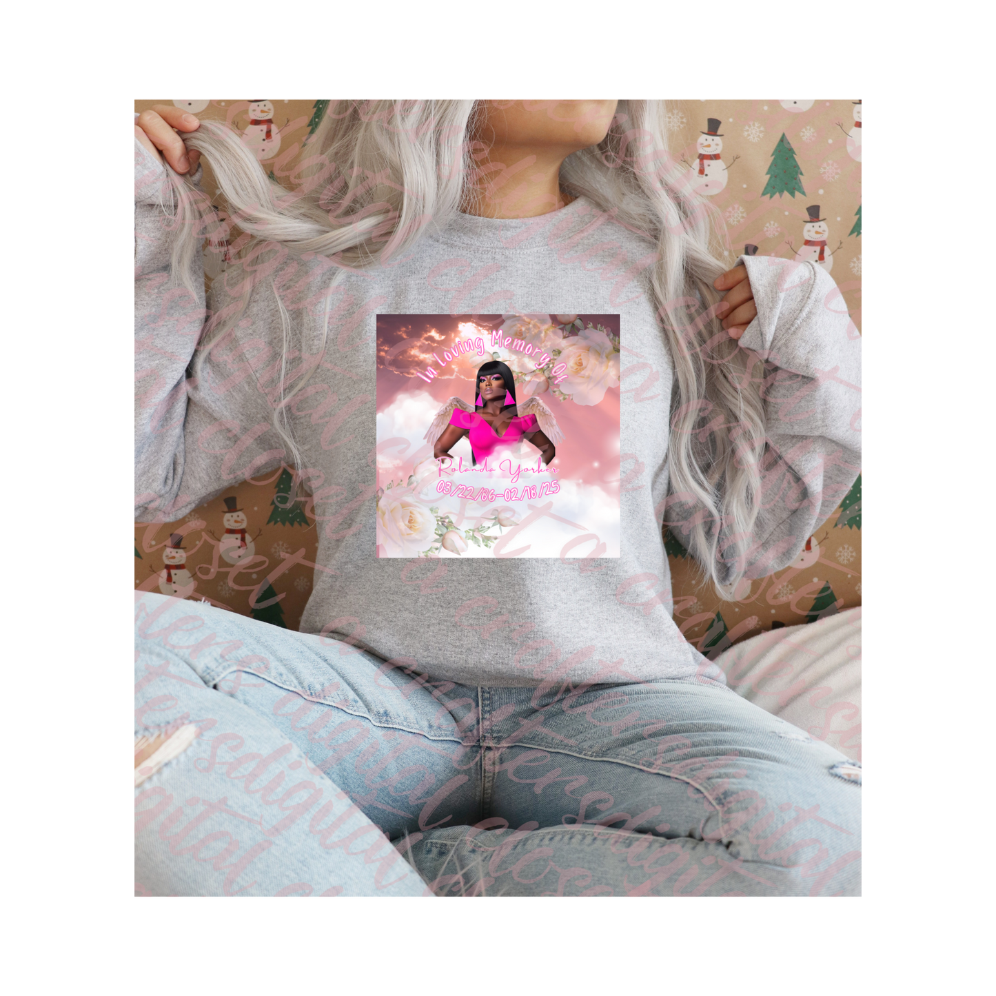 Memorial Button Light Pink Editable Template