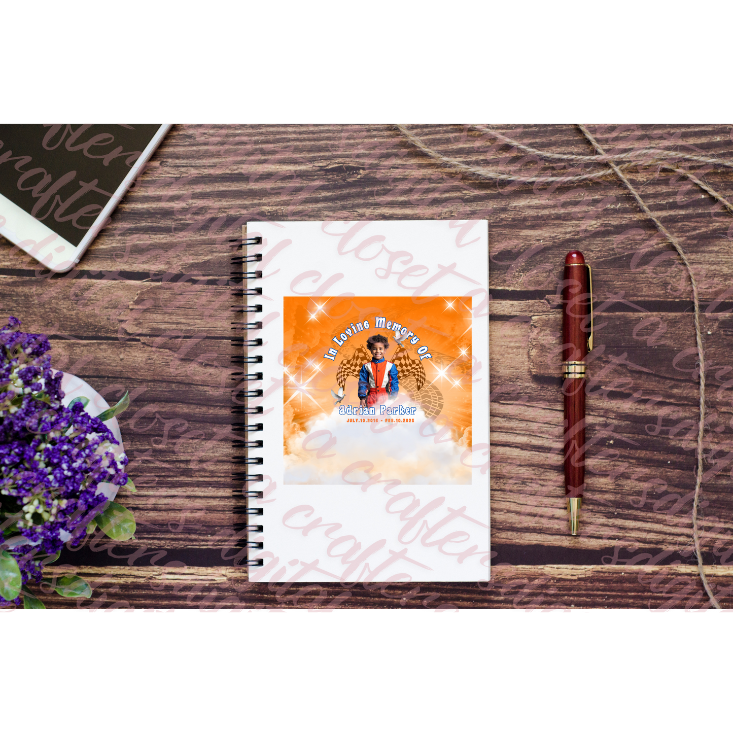 Memorial Button Orange Editable Template