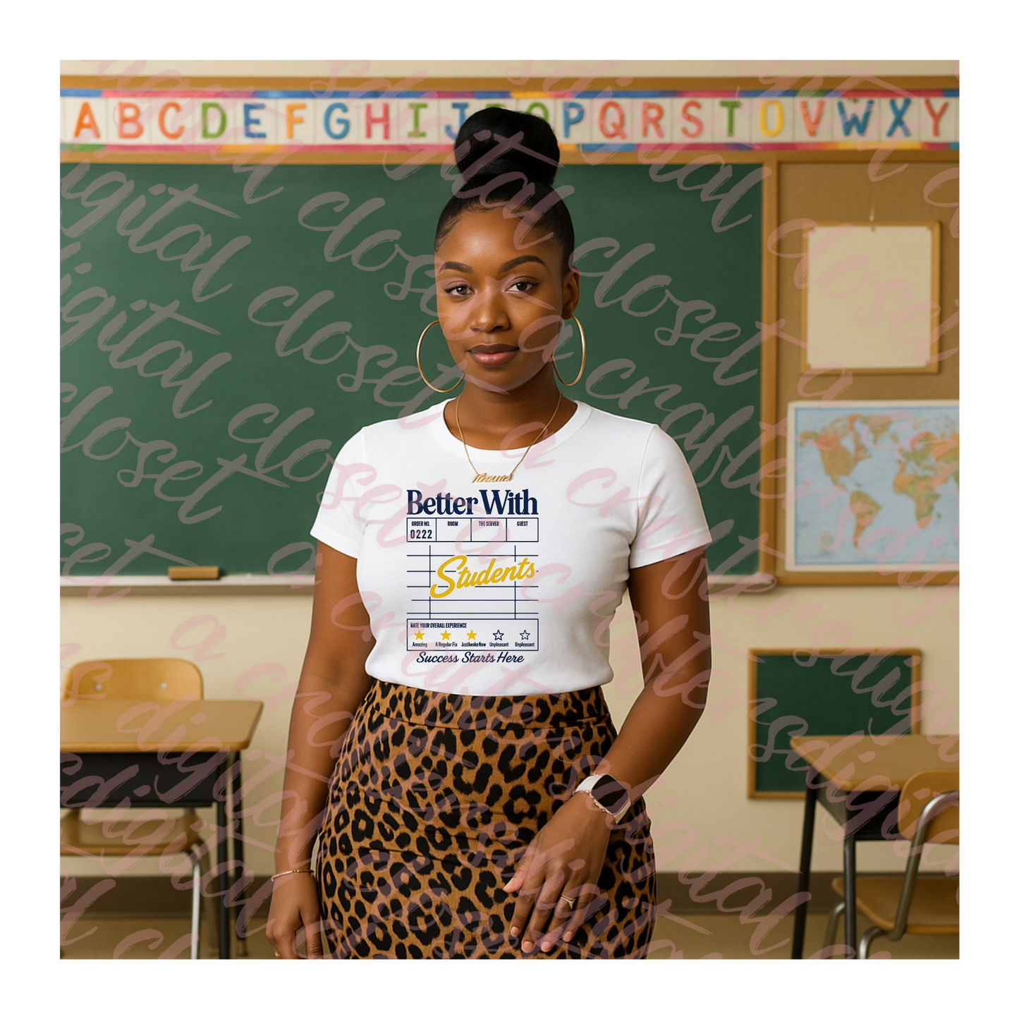 Better With Students Digital Design | Teacher Printable Classroom Art