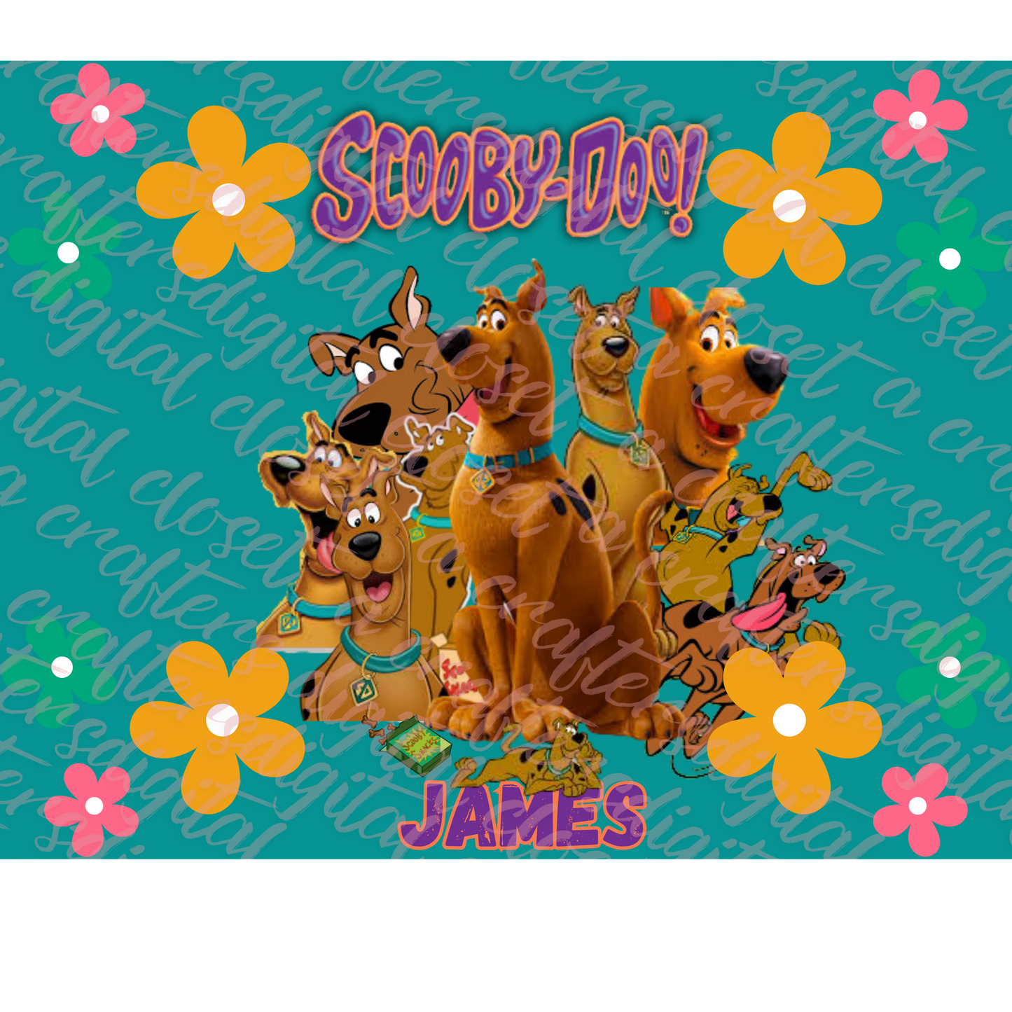 Scooby Doo Editable Table Top Design
