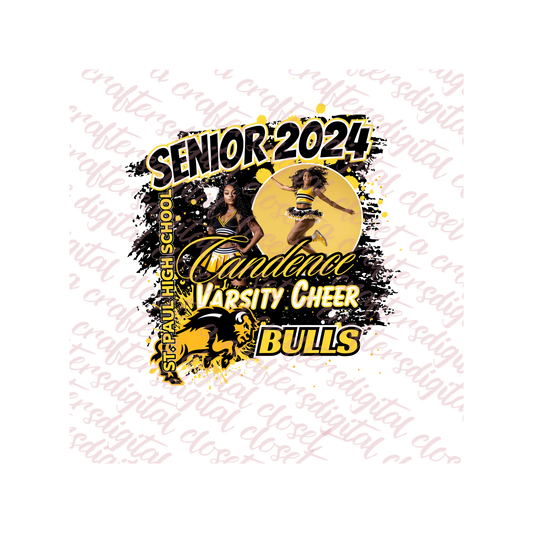 Senior Cheer Editable Design