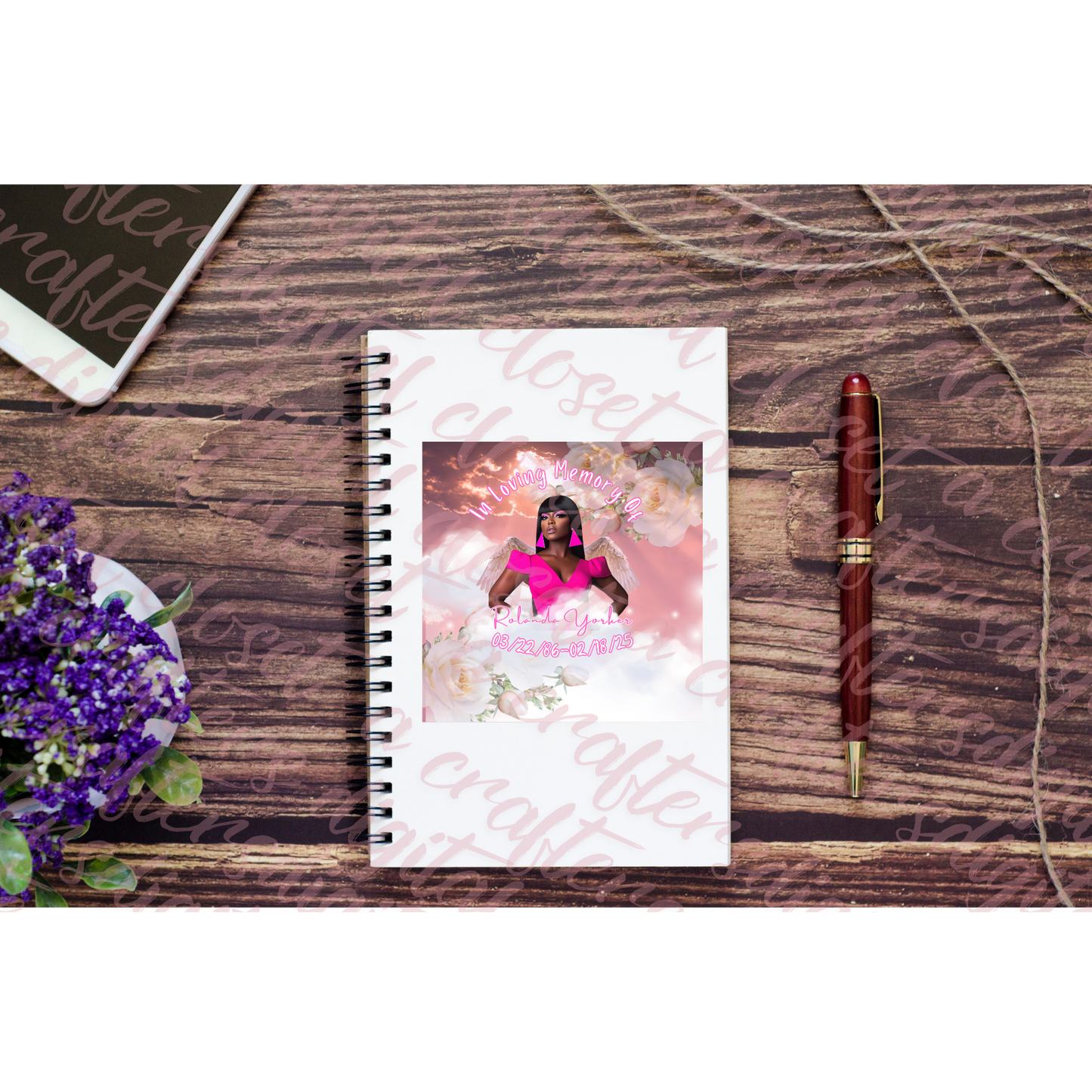 Memorial Button Light Pink Editable Template