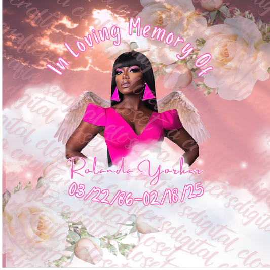 Memorial Button Light Pink Editable Template
