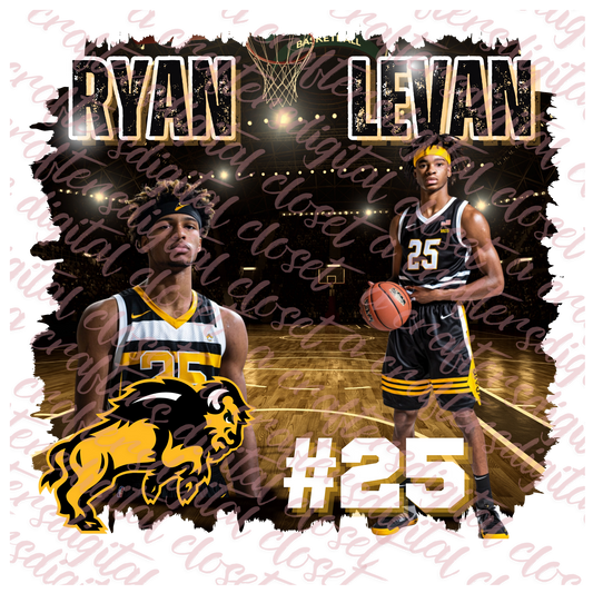 Basketball Black Editable Design