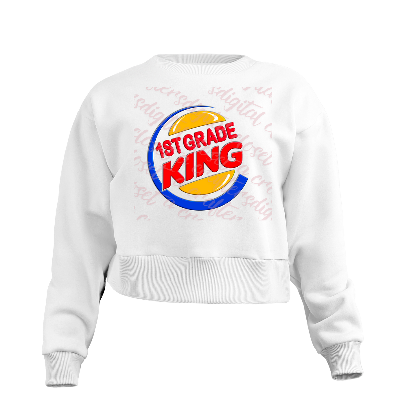 1st Grade King SVG PNG-First day of school shirt design for Boys| Digital Downloads for Cricut & Sublimation