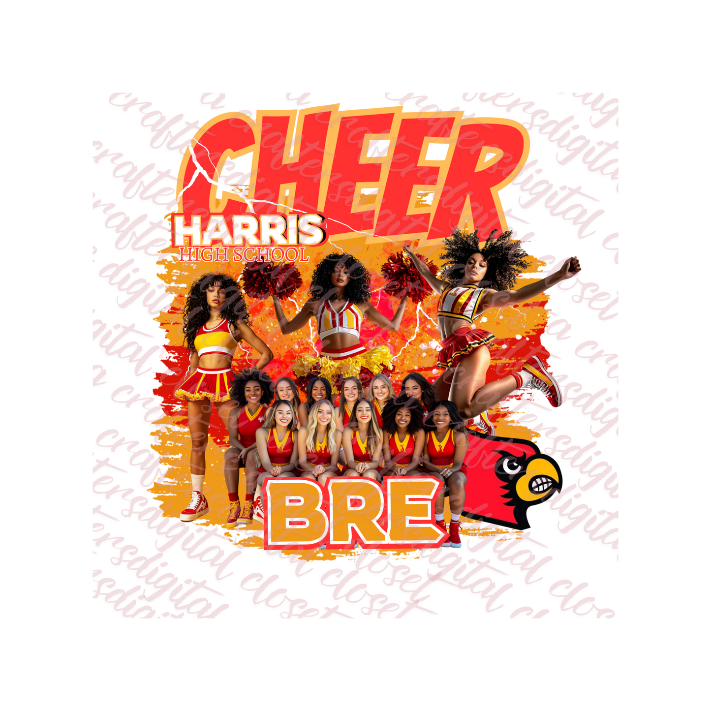 Cheer Digital Design Editable