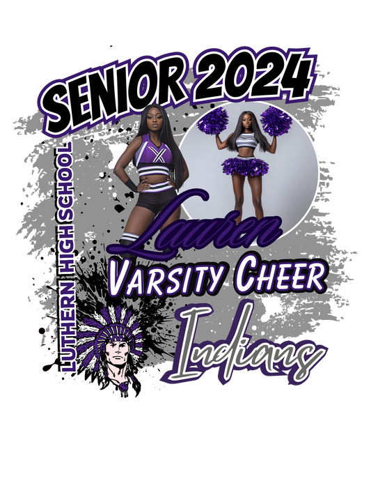 Senior Cheer Editable Design