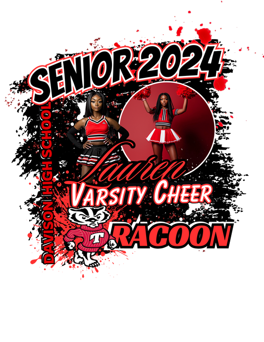 Senior Cheer Editable Design