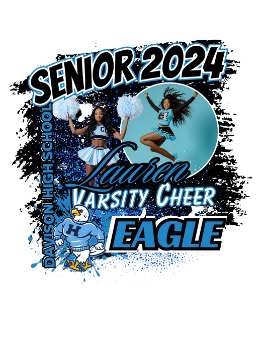Senior Cheer Editable Design