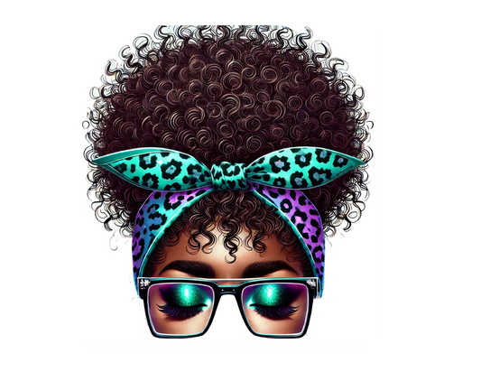 Purple and Teal Awareness Lady