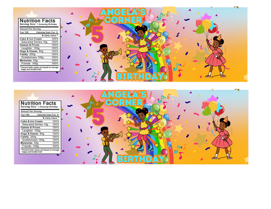 Gracie's Editable Water Bottle Labels
