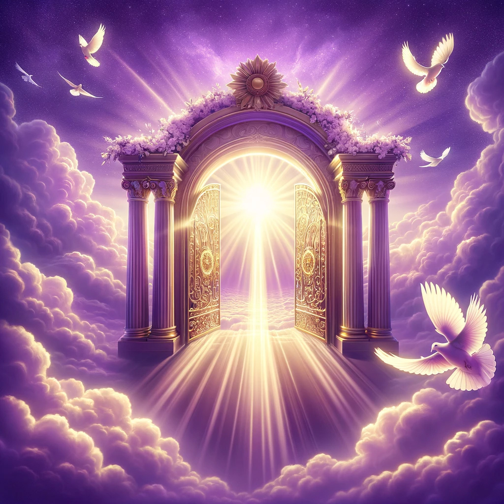 Purple Memorial Background