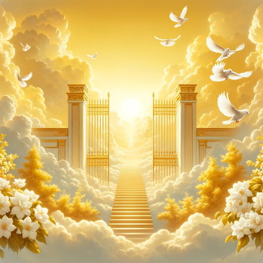 Golden Memorial Background 2 PNG