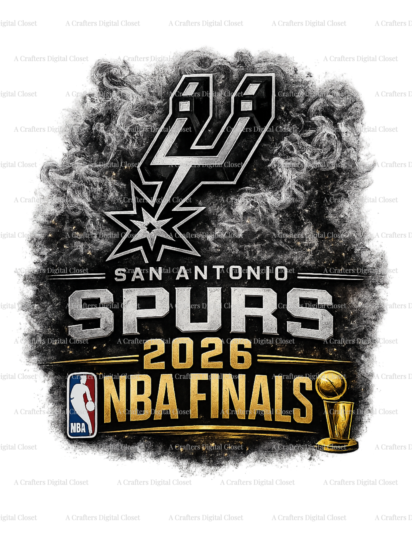 San Antonio Spurs 2026 NBA Finals PNG Design | Championship Basketball Digital Download | Sports Sublimation Design for Shirts & Tumblers