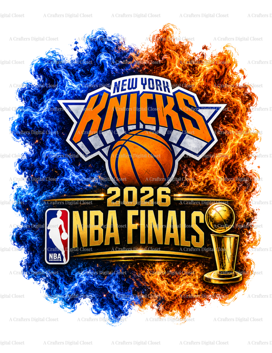 New York Knicks 2026 NBA Finals PNG Design | Championship Basketball Digital Download | Sports Sublimation Design for Shirts & Tumblers