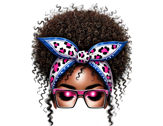 Pink and Blue Awareness Lady