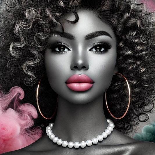 Pink and Green Pearls PNG